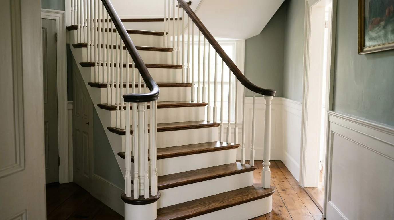 Staircase cleaned after an injury at home